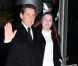 Nicolas Sarkozy et Carla Bruni arrivent dans les locaux de TF1 juste avant sa déclaration au journal télévisé de 20 heures de Laurence Ferrari, à Paris, le 15 février 2012.
