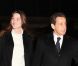 Nicolas Sarkozy et Carla Bruni arrivent dans les locaux de TF1 juste avant sa déclaration au journal télévisé de 20 heures de Laurence Ferrari, à Paris, le 15 février 2012.
