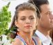 AnnaLynne McCord sublime dans sa robe bleue sur le tournage de 90210 à San Pedro, le 15 février 2012