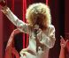 Rihanna en pleine performance de son tube We Found Love sur la scène de l'O2 Arena lors des Brit Awards 2012.