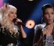 Christina Aguilera craque pour la voix de Sera Hill dans  The Voice , sur NBC, le 25 février 2012.