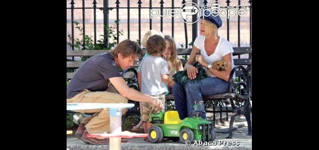 Ethan Hawke avec Uma Thurman et leurs enfants