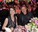 SAS la princesse Caroline et Renzo Rosso. A l'initiative de la princesse Caroline de  Monaco, présidente de la Fondation Princesse Grace, le Bal de la Rose 2012 a transformé la Salle des  Etoiles du Sporting Club de Monaco selon la mode folle, colorée et rock du  Londres des années 1960, Swinging London, le 24 mars 2012.