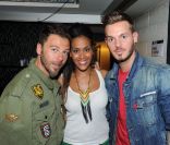 Christophe Maé, Amel Bent et M. Pokora lors de l\'événement Une Nuit à Makala, au Zénith de Lille le lundi 26 mars 2012