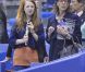 La princesse Alexandra de Hanovre, 12 ans, qui brille sur la glace et remportait en début de mois une compétition dans sa catégorie à Monaco, assistait le 27 mars 2012 aux championnats du monde de patinage artistique à Nice avec sa mère la princesse Caroline.