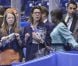 La princesse Alexandra de Hanovre, 12 ans, assistait le 27 mars 2012 aux championnats du monde de patinage artistique à Nice avec sa mère la princesse Caroline, non loin de la marraine de l'événement, Surya Bonaly.