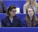 La princesse Alexandra de Hanovre, 12 ans, qui brille sur la glace et remportait en début de mois une compétition dans sa catégorie à Monaco, assistait le 27 mars 2012 aux championnats du monde de patinage artistique à Nice avec sa mère la princesse Caroline.