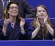 Très complices, la princesse Alexandra de Hanovre, 12 ans, patineuse déjà brillante, et sa mère la princesse Caroline assistaient le 27 mars 2012 aux championnats du monde de patinage artistique à Nice, encourageant le représentant monégasque Kim Lucine, qui s'est qualifié pour le programme court.