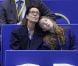 Très complices, la princesse Alexandra de Hanovre, 12 ans, patineuse déjà brillante, et sa mère la princesse Caroline assistaient le 27 mars 2012 aux championnats du monde de patinage artistique à Nice, encourageant le représentant monégasque Kim Lucine, qui s'est qualifié pour le programme court.