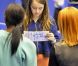 La princesse Alexandra de Hanovre, 12 ans, qui brille sur la glace et remportait en début de mois une compétition dans sa catégorie à Monaco, assistait le 27 mars 2012 aux championnats du monde de patinage artistique à Nice avec sa mère la princesse Caroline.