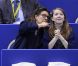 Très complices, la princesse Alexandra de Hanovre, 12 ans, patineuse déjà brillante, et sa mère la princesse Caroline assistaient le 27 mars 2012 aux championnats du monde de patinage artistique à Nice, encourageant le représentant monégasque Kim Lucine, qui s'est qualifié pour le programme court.