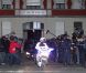 Dominique Strauss-Kahn quitte la gendarmera de Lille après une audition sous le régime de la garde à vue, le 22 février 2012.