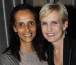 Karine Silla et Melita Toscan du Plantier à la soirée <em>Before Cannes</em> organisée par Albane Cléret, à L\'Arc à Paris, le 12 avril 2012.
