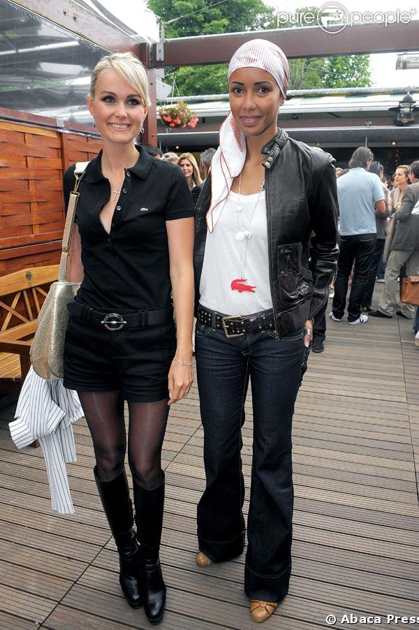 Laeticia Hallyday Roland Garros avec Sonia Roland