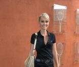 Laeticia Hallyday à Roland Garros