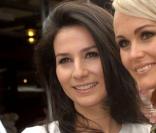 Laeticia Hallyday à Roland Garros avec Marie Drucker