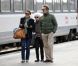 Cayetana, l'inénarrable duchesse d'Albe de 86 ans, et son jeune mari Alfonso Diez, 62 ans, sont arrivés à Paris (Gare d'Austerlitz) le 26 avril 2012 pour leur lune de miel, plusieurs mois après leur spectaculaire mariage à Séville le 5 octobre 2011.