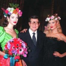 Yves Saint Laurent et Karen Mulder