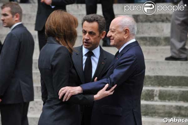 Carla Bruni, Nicolas Sarkozy et Pierre Bergé