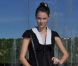 Laura Neiva assiste au défilé Chanel qui présente sa collection Croisière 2012-2013 au château de Versailles. Le 14 mai 2012.
