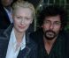 L'actrice Tilda Swinton et le styliste-créateur Haider Ackermann assistent au défilé Chanel qui présente sa collection Croisière 2012-2013 au château de Versailles. Le 14 mai 2012.