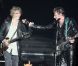 EXCLU : Louis Bertignac et Johnny Hallyday sur scène à Montpellier, le 14 mai 2012.