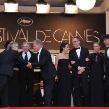 Paul Bettany, Jennifer Connelly, Robert De Niro, Grace Hightower et James Woods pour la présentation d'<em>Il était une fois en Amérique</em> de Sergio Leone à Cannes, le 18 mai 2012.