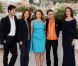 Melvil Poupaud, Nathalie Baye, Suzanne Clément et Monia Chokri ont posé avec le réalisateur Xavier Dolan pour la présentation de  Laurence Anyways  au Festival de Cannes le 19 mai 2012.