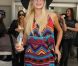 Paris Hilton arrive à l'aéroport de Nice, le samedi 19 mai 2012.