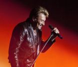 Johnny Hallyday en concert à Montpellier, le 14 mai 2012.