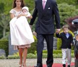 Baptême à Mogeltonder le 20 mai 2012 de la princesse Athena de Danemark, née le 24 janvier, deuxième enfant du prince Joachim et de la princesse Marie.