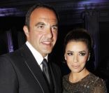 Nikos Aliagas et Eva Longoria au Global Gift Gala à l\'hôtel George V à Paris, le 28 mai 2012
