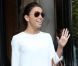 Eva Longoria, très élégante, quitte son hôtel parisien, le 29 mai 2012 à Paris