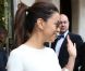 Eva Longoria quitte son hôtel parisien, le 29 mai 2012 à Paris