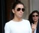 Eva Longoria quitte son hôtel parisien, le 29 mai 2012 à Paris
