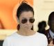 Eva Longoria arrive à Londres, le 29 mai 2012