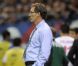 Laurent Blanc lors de la victoire de l'équipe de France face à la Serbie (2-0) le 31 mai 2012 à Reims