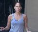 Jennifer Lopez sur le tournage d'un nouveau clip à Los Angeles, le 1er juin 2012.