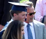 Arnold Schwarzenegger et Maria Shriver réunis pour la remise de diplôme de leur fils Patrick, à Los Angeles, le 1er juin 2012.
