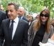  Nicolas Sarkozy et son épouse Carla Bruni-Sarkozy, main dans la main, sont allés voter au lycée Jean de la Fontaine dans le 16e arrondissement de Paris le 10 juin 2012 