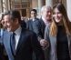  Nicolas Sarkozy et son épouse Carla Bruni-Sarkozy, main dans la main, sont allés voter au lycée Jean de la Fontaine dans le 16e arrondissement de Paris le 10 juin 2012 
