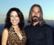 Lisa Edelstein et son compagnon Robert Russell lors d'une soirée à Taormina, en Sicile, le 26 juin 2012