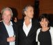 Alain Delon, Anne Sinclair et Bernard-Henri Lévy à l'avant-première du  Serment de Tobrouk , à Paris, le 6 juin 2012.