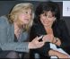 Anne Sinclair et Arianna Huffington au lancement de la version française du  Huffington Post , à PAris, le 23 janvier 2012.