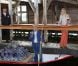 La princesse Maxima des Pays-Bas à la découverte du Musée Broekerveiling du village de Broek op Langedijk, le 5 juillet 2012. Il s'agit de l'ancien site des ventes aux enchères de fruits et légumes, acheminés par barque, jusqu'en 1973. Une pratique que le village fait ponctuellement revivre.