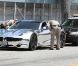 Le chanteur canadien Justin Bieber, arrêté par la police suite à un excès de vitesse, le vendredi 6 juillet 2012 à Los Angeles.