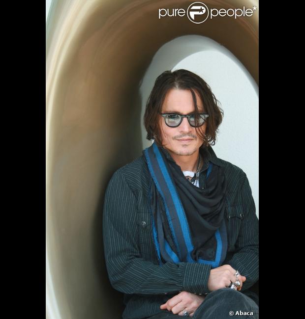 Johnny Depp le 6 mai 2012 pour la promotion de Dark Shadows