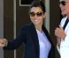 Jessica Biel, souriante, quitte l'hôtel Four Seasons à Beverly Hills. Le 24 juillet 2012.