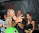 Christian Audigier, sa compagne Nathalie Sorensen et l'animatrice et playmate Victoria Silvstedt, au VIP Room de St-Tropez, le vendredi 27 juillet 2012.