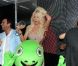 Christian Audigier, sa compagne Nathalie Sorensen et l'animatrice et playmate Victoria Silvstedt, au VIP Room de St-Tropez, le vendredi 27 juillet 2012.